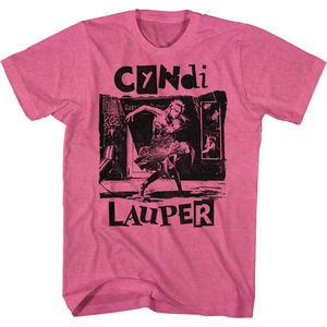 Retro Pink Shes So Unusual Cyndi Lauper Tshirt